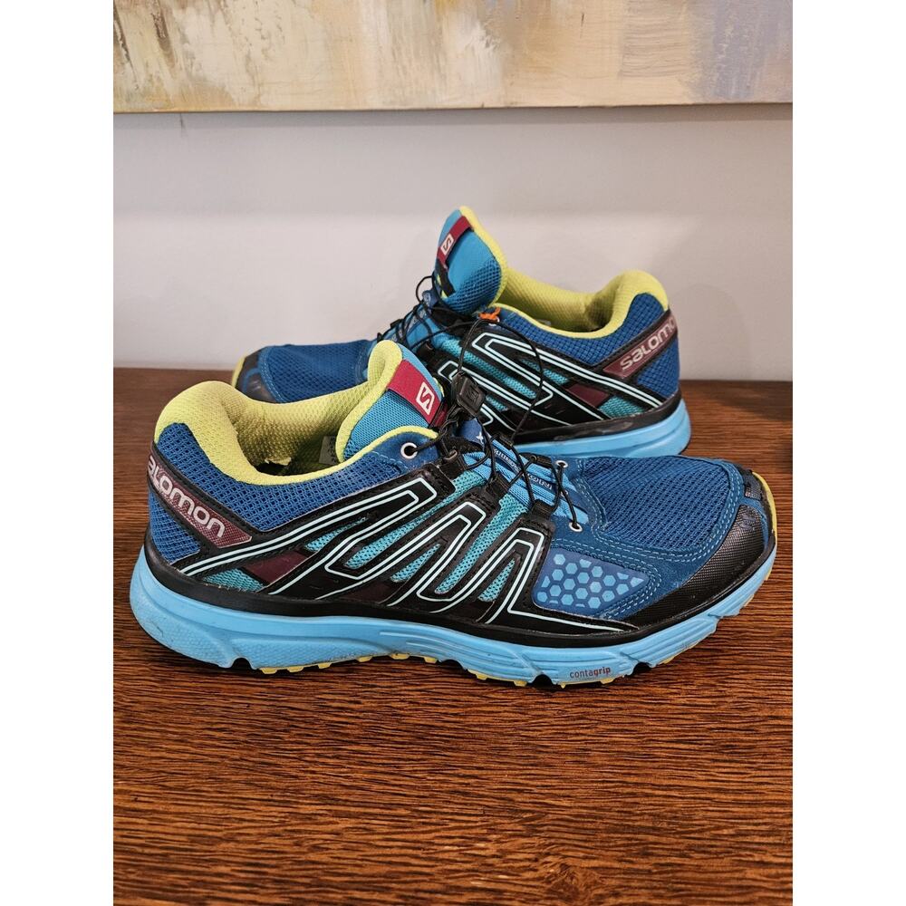 Salomon X-Mission 3 Shoes Women’s Size 10.5 Trail Running Sneakers Blue 171383